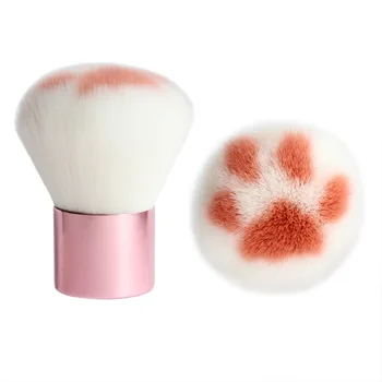 Makyaj Fırçalar Kozmetik Fırça Sevimli Kedi Pençe Pençe fondöten fırça Gevşek Toz Fırçalar Fiber Saç Huş Kolu Kozmetik Aracı