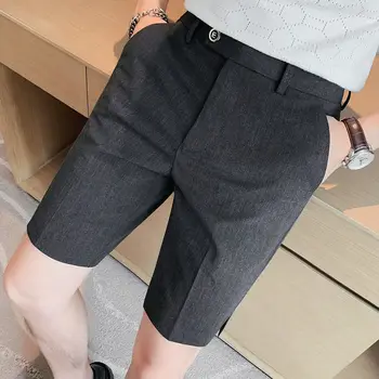 2023 Yaz Şort Erkekler Kore Moda Dipleri günlük pantolon Diz Boyu Streetwear Slacks Serin Moda Şort Nefes A43 0