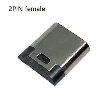 10-20 adet / grup mikro usb Jack 3.1 Tip-C 2pin 2 çekirdekli kaynak teli dişi konnektör Cep Telefonu şarj portu Şarj Soketi 3