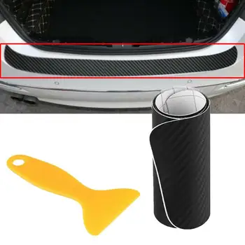Karbon Fiber Araba Arka Tampon Koruyucu Anti-Scratch Trim Sticker Golf 6 için Araba Aksesuarları