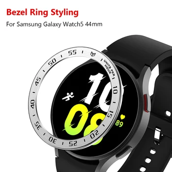 Çerçeve Halka Kapak Ölçekli Koruyucu Halka Durumda Ekran Kenar Koruyucu Aksesuarları Samsung Galaxy Watch5 44mm 1