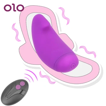 OLO Giyilebilir G-Spot Vibratör kadınlar için Klitoris Stimülatörü Frekans Titreşimli Külot Görünmez Atlama Yumurta Yetişkin Oyuncaklar kadın