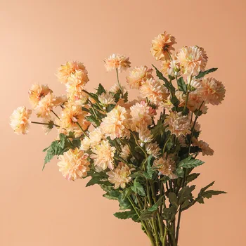 2 adet İskandinav yapay çiçek Papatya ipek çiçek Buketi Oturma Odası Dekoratif Süsler El İşi Ev Dekor Küçük Papatya