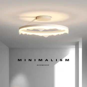 Iskandinav Yuvarlak Led kısılabilir tavan ışıkları yatak odası Minimalizm Modern tavan lambası Led iç mekan aydınlatması Lamba armatürleri Lamparas