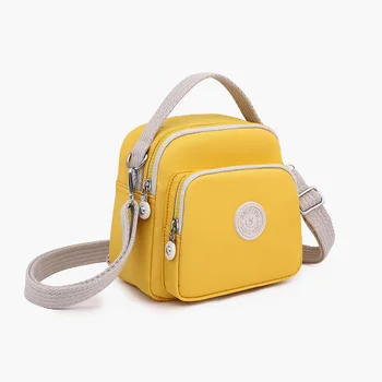 2022 Yaz Yeni Sarı kadın Mini Sırt Çantası Çok Fonksiyonlu gündelik çanta Sevimli Genç Kız omuzdan askili çanta okul sırt çantası Küçük