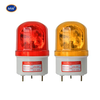 LTE-1101L Fabrika Dönen LED alarm Gösterge Lambası acil flaşlı uyarı lambası 220V Mini LED Lamba Uyarı Flaşlı