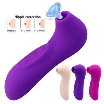 Güçlü Clit Sucker Vibratör Meme Emme Oral Seks Klitoris Stimülatörü Etotic Dil Titreşimli Kadınlar için Seks Oyuncakları Masturbator