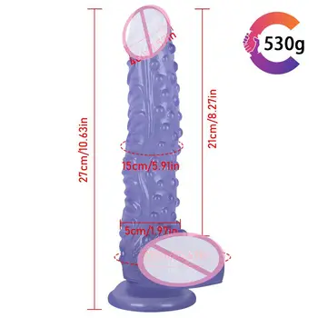 Toptan kadın büyük boy ve kalın özel şekilli hayvan simülasyon penis mastürbasyon cihazı alternatif yetişkin seks renkli 2