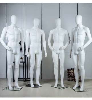 Yüksek Kalite Tam Vücut Meçhul Erkek Manken Fiberglas Modeli Satışa Çin'de Yapılan