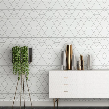 WELLYU Kişilik elmas geometri duvar kağıdı oturma odası yatak odası duvar kağıdı minimalist modern İskandinav kafes TV arka plan