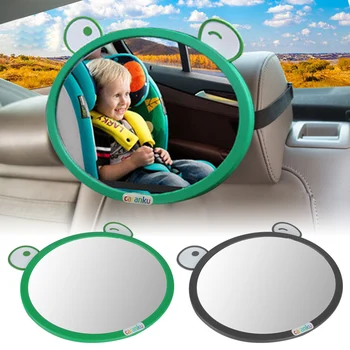 Bebek sandalyesi Dışbükey Aynalar Araba Dikiz Aynası Karikatür Otomobil Parçaları Güvenlik Çocuklar Monitör Ayarlanabilir 0