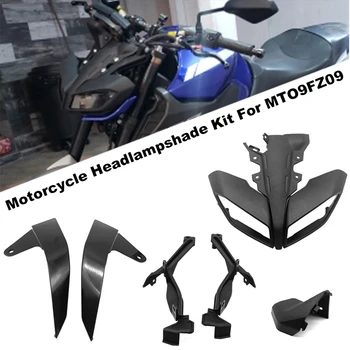 7 Adet Motosiklet Headlampshade Kiti Ön Kafa Kukuletası Üst Burun Fairing Far Tutucu Kapak Boyasız Yamaha MT09FZ09