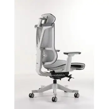Ofis İnsan Mühendisi Tam Örgü Ergonomik Yönetici Döner Sallanan oyun sandalyesi Oturma Koltuğu Mobilya Hiçbir Footrest 3