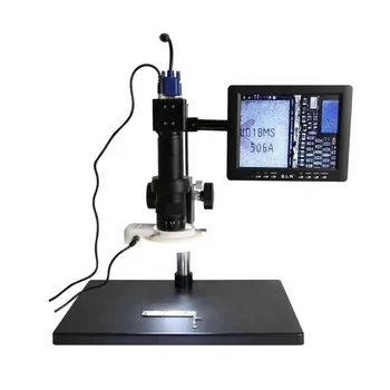 Kaisi 45A 12X-77X Trinoküler Stereo Mikroskop endüstriyel Mikroskop Kamera Cep Telefonu Tamir Mikroskop LCD Ekran İle