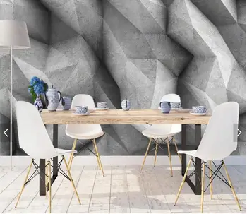 Özel 3D papel de parede, geometrik duvar doku fresk bar oturma odası kanepe zemin duvar ev dekor duvar kağıdı 1