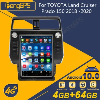 TOYOTA Land Cruiser Prado 150 için 2018 -2020 Android Araba Radyo Tesla Ekran 2Din Stereo Alıcısı Autoradio Multimedya Oynatıcı GPS
