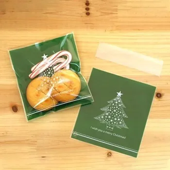 Noel hediyesi Çantası Kurabiye Çantası Kendinden Yapışkanlı Çanta Şeker Paketleme Çantası Büyük Boy saklama çantası Yeni Yıl Noel Baba