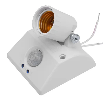 E27 Kızılötesi Hareket kızıl ötesi sensörü ışık Lamba Tutucu Anahtarı Koridor Garaj Tuvalet Depo LED Lamba Aksesuarları
