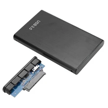 1 Takım 2.5 İnç Sabit Disk Kutusu Katı Hal Sürücü Kutusu USB3. 0 SSD Muhafaza Sabit Disk Alüminyum Alaşımlı