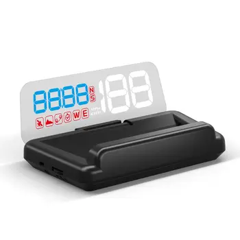 T900 HUD Ayna Araba Head up display Otomatik Cam GPS Hız Projektör Güvenlik Alarmı Su sıcaklığı Aşırı Hız dev / dak Gerilim