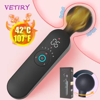 Sihirli Değnek akıllı ısıtma vibratör dijital ekran G-spot klitoris Stimülatörü AV sopa Kadın mastürbasyon için seks oyuncakları Kadınlar için