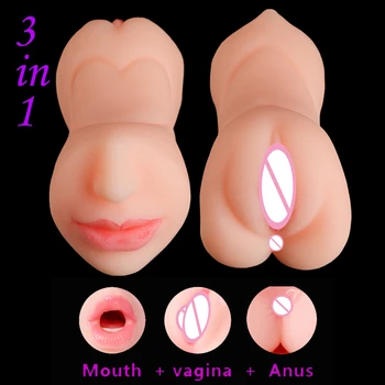 17cm Yapay Cep Pussy Gerçek Pusssy Seks Oyuncakları Erkekler İçin Yetişkin Masturbator Erkek Emme Erotik Gerçek Vajina Ağız Masturbator