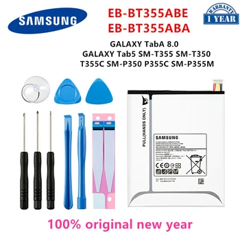 SAMSUNG Orijinal Tablet EB-BT355ABE EB-BT355ABA Pil İçin Samsung Galaxy TabA 8.0 Galaxy Tab5 T355 / C T350 / P350 P355C / M + Araçları