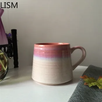 Iskandinav Seramik Kahve Kupaları Yaratıcı Kupa Basit Ev Fırın Değişti El yapımı Su Bardağı Büyük Kapasiteli seramik fincan