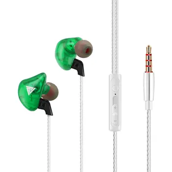 Yüksek Kaliteli Kablolu Spor Kulak Etrafında Şeffaf Ağır Bas Kulaklıklar 3.5 mm Kablo Kulaklık Dizüstü Akıllı Telefon İçin