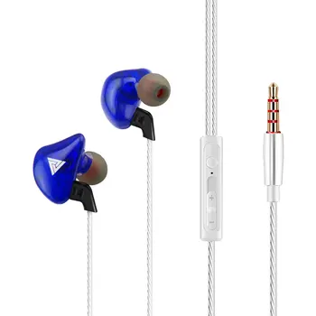 Yüksek Kaliteli Kablolu Spor Kulak Etrafında Şeffaf Ağır Bas Kulaklıklar 3.5 mm Kablo Kulaklık Dizüstü Akıllı Telefon İçin 1