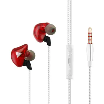 Yüksek Kaliteli Kablolu Spor Kulak Etrafında Şeffaf Ağır Bas Kulaklıklar 3.5 mm Kablo Kulaklık Dizüstü Akıllı Telefon İçin 4