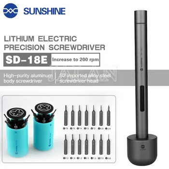 Güneş SD-18E Elektrikli Tornavida Akıllı Lityum Pil ve 3 adet led ışık 14 adet S2 Alaşımlı Çelik Malzeme Uçları Ucu 2