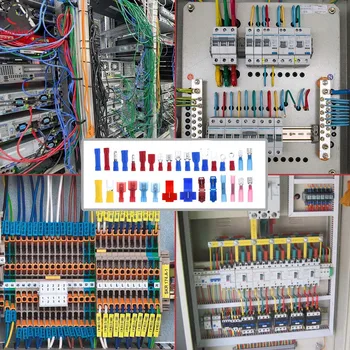540 adet İsı Shrink Konnektörler Tel Hızlı Bağlantı Kablosu Maça Konnektörleri Çatal Popo Mermi Popo T-Tap Sıkma Terminalleri Konnektörler 5