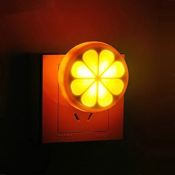 mycyk Enerji tasarrufu ışık kontrolü indüksiyon gece lambası yaratıcı toptan turuncu turuncu besleme çocuk gece lambası