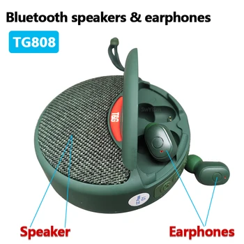 2in1 Kablosuz Bluetooth hoparlör ve kulaklık, hoparlör kulaklık şarj edebilirsiniz, birden senaryolarda kullanımı rahat 1