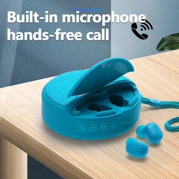 2in1 Kablosuz Bluetooth hoparlör ve kulaklık, hoparlör kulaklık şarj edebilirsiniz, birden senaryolarda kullanımı rahat 3