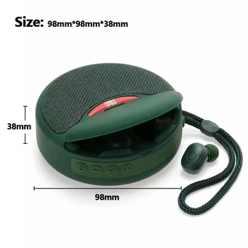 2in1 Kablosuz Bluetooth hoparlör ve kulaklık, hoparlör kulaklık şarj edebilirsiniz, birden senaryolarda kullanımı rahat 4