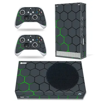 Petek Tasarım Xbox Serisi S Cilt Sticker Kapak İçin Xbox serisi s Konsolu ve 2 Kontrolörleri 4