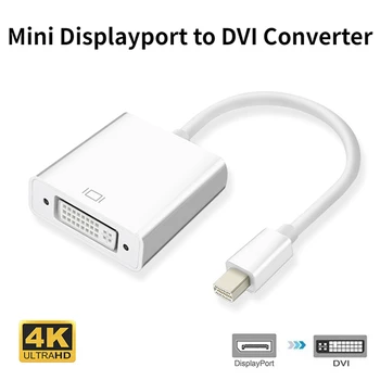 Thunderbolt Mini Displayport MİNİ DP DVI Dişi dönüştürücü kablosu Beyaz Macbook TV dizüstü bilgisayar projektörü​