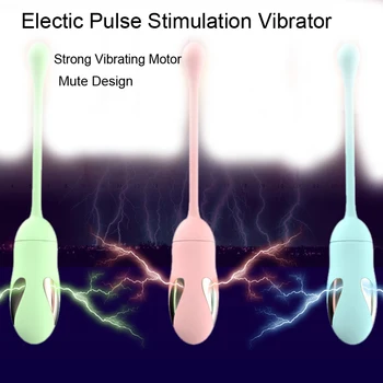 8 Hız Şarj Elektrikli Şok Darbe Kegel Topu Meme Klitoris Darbe Stimülatörü Vibratör vajina masaj aleti Kadınlar için Seks Vibratör