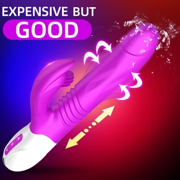 G Spot Tavşan Vibratör Yapay Penis Teleskopik Büyüt Yetişkin Erotik Oyuncaklar Yüksek Kaliteli Seks Makinesi Vibratör Kadınlar İçin Seks Oyuncakları Seks Shop