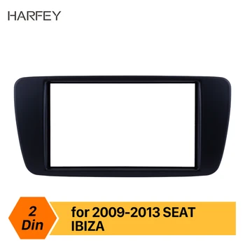 Harfey Çift Din Araç monte Radyo Fasya 2009-2013 SEAT IBİZA için Dash DVD Oynatıcı Yüz Plakası Trim Paneli kurulum seti