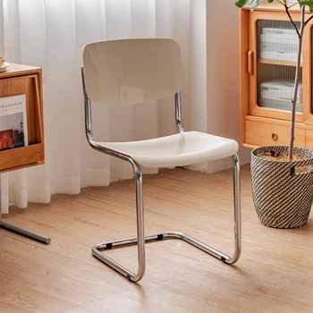Ucuz Oturma Odası Plastik Sandalyeler Veranda Tasarım Vanity Salon Şezlong Accent Kişisel Modern Okuma Stoelen Ev Dekor SY50LC