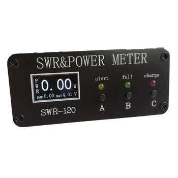 1.8 Mhz-50 MHz 0.5 W-120 W SWR HF Kısa Dalga SWR Ve Güç Watt Metre FM AM CW SSB + Pil + Düğme