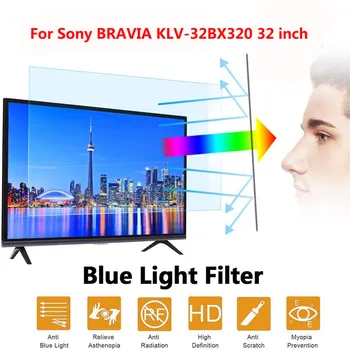 Sony BRAVIA KLV-32BX320 32 inç [Ant-mavi ışık] [blokları UV] [parlama Önleyici] [Anti-Scratch] mavi ışık ekran filtresi filmi