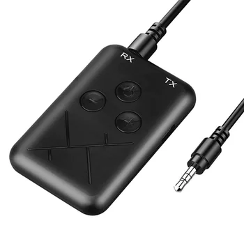 Ses Kablosu Stereo Müzik Alıcısı Adaptörü 1 Bluetooth 5.0 Verici Kablosuz 3.5 mm Jack Ses 2 TV Araç İçin 
