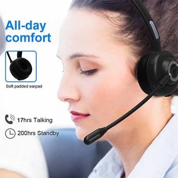 Trafik Bluetooth Kulaklık İş Müşteri Hizmetleri Kulaklık M97 Şarj İstasyonu İle BT5. 0 CVC6. 0 Gürültü Azaltma