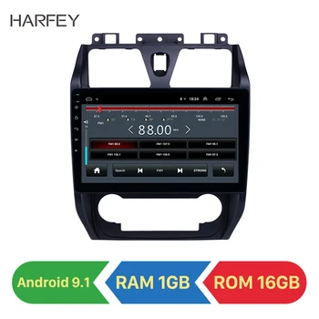 Harfey 10.1 inç Carplay GPS Navi Radyo Android 9.1 Geely Emgrand EC7 2012-2013 HD Dokunmatik Ekran Bluetooth USB desteği TPMS