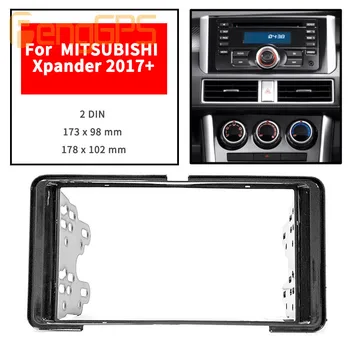 11-812 Din Fasya MITSUBISHI Xpander 2017 + CD DVD Stereo Paneli Dash Montaj Trim Kiti Surround Çerçeve Plaka Fasya