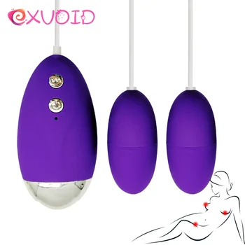 EXVOID Çift Yumurta Vibratör Meme G-Spot Masaj Klitoris teşvik Flört Vibratörler Kadınlar için Seks oyuncakları Orgazm Yetişkin Ürünleri 0